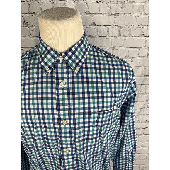 Orvis Nonstop Twill Active Fit Shirt Mens SZ Large Nylon Blue,White - Picture 7 of 9